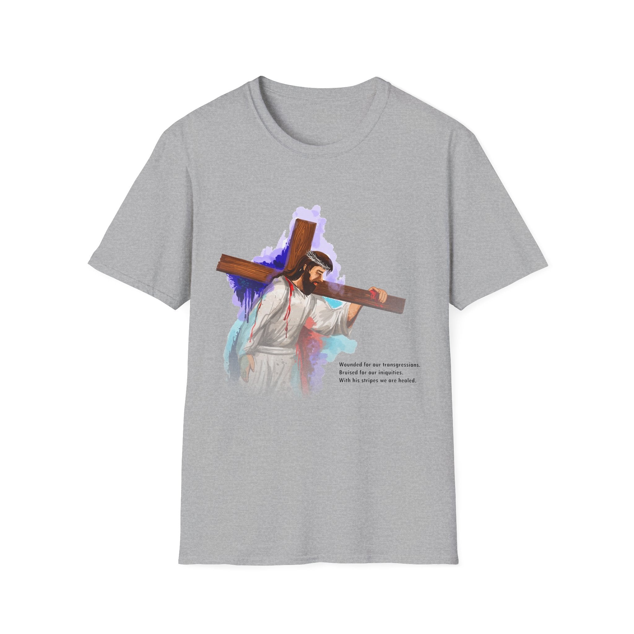 By His Wounds Christian T-Shirt, Unisex Christian Apparel ( FREE SHIPPING WORLDWIDE! )