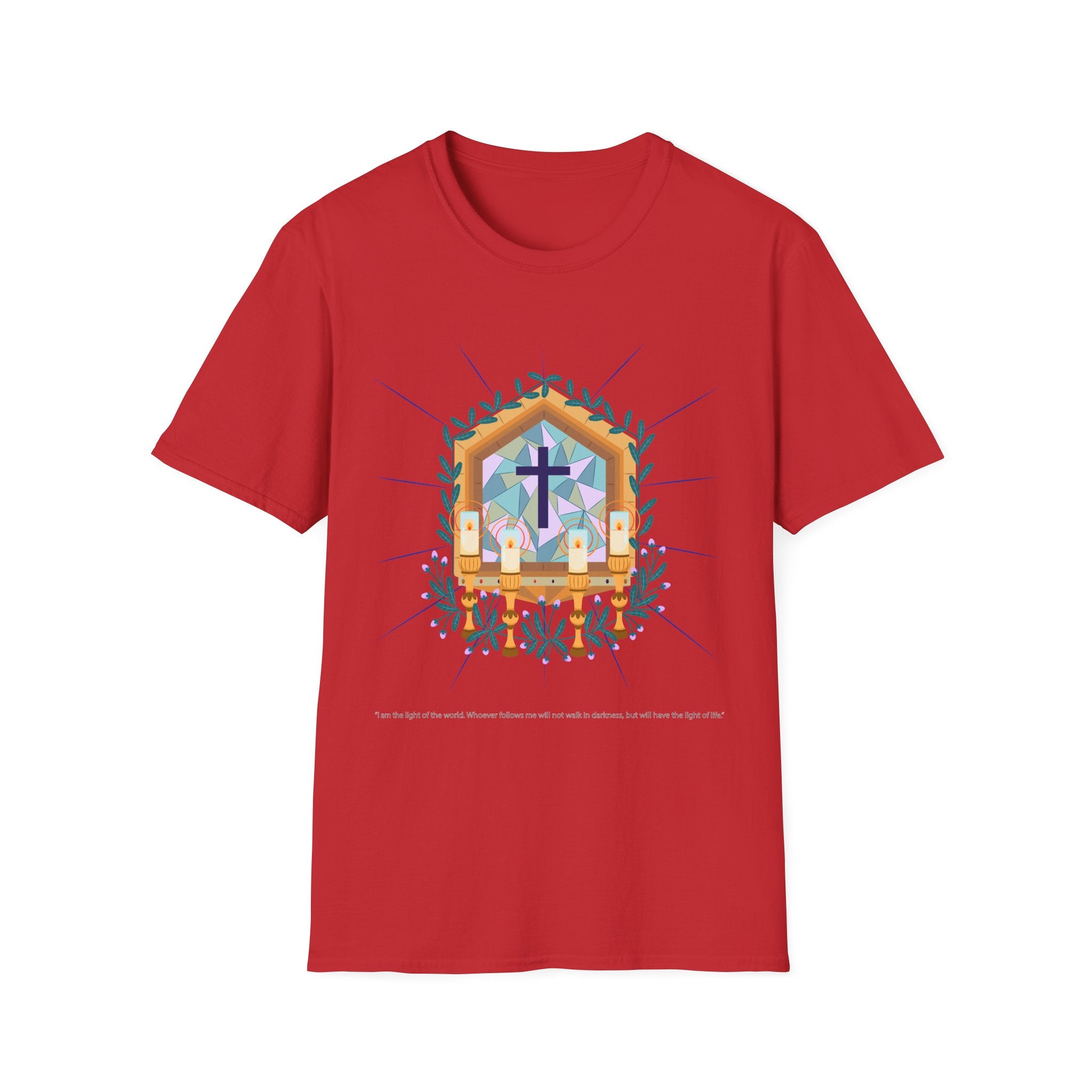 Light of The World Christian T-Shirt, Unisex Christian Apparel