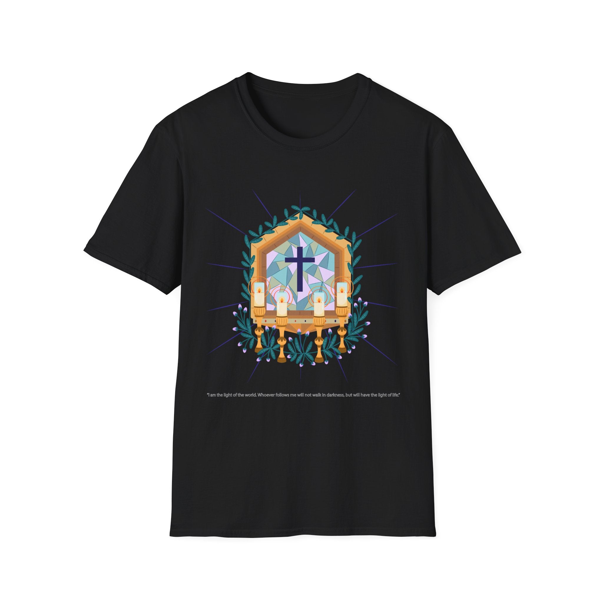 Light of The World Christian T-Shirt, Unisex Christian Apparel