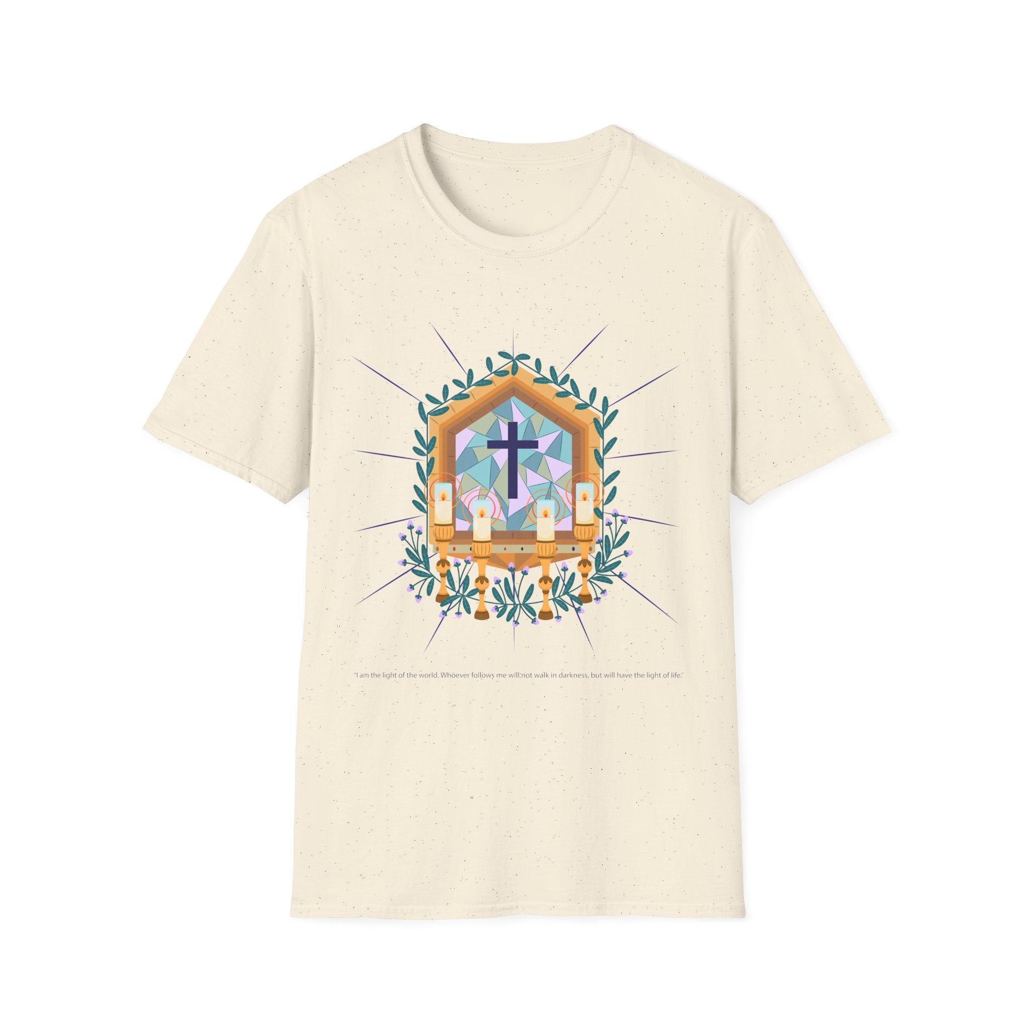 Light of The World Christian T-Shirt, Unisex Christian Apparel