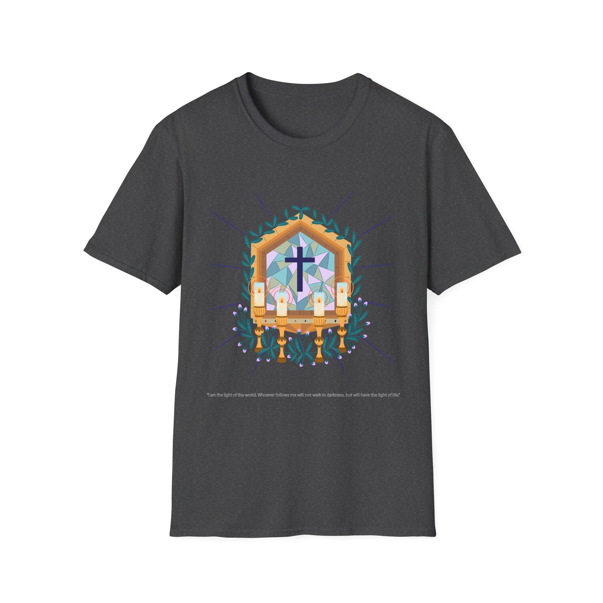 Light of The World Christian T-Shirt, Unisex Christian Apparel
