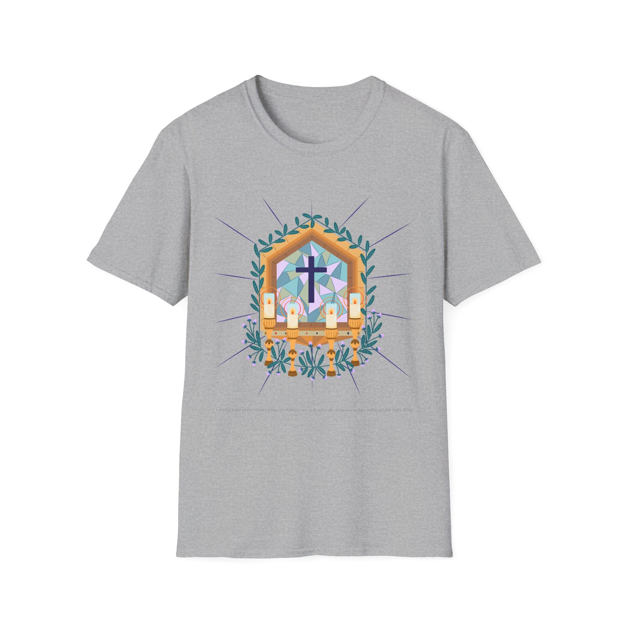 Light of The World Christian T-Shirt, Unisex Christian Apparel