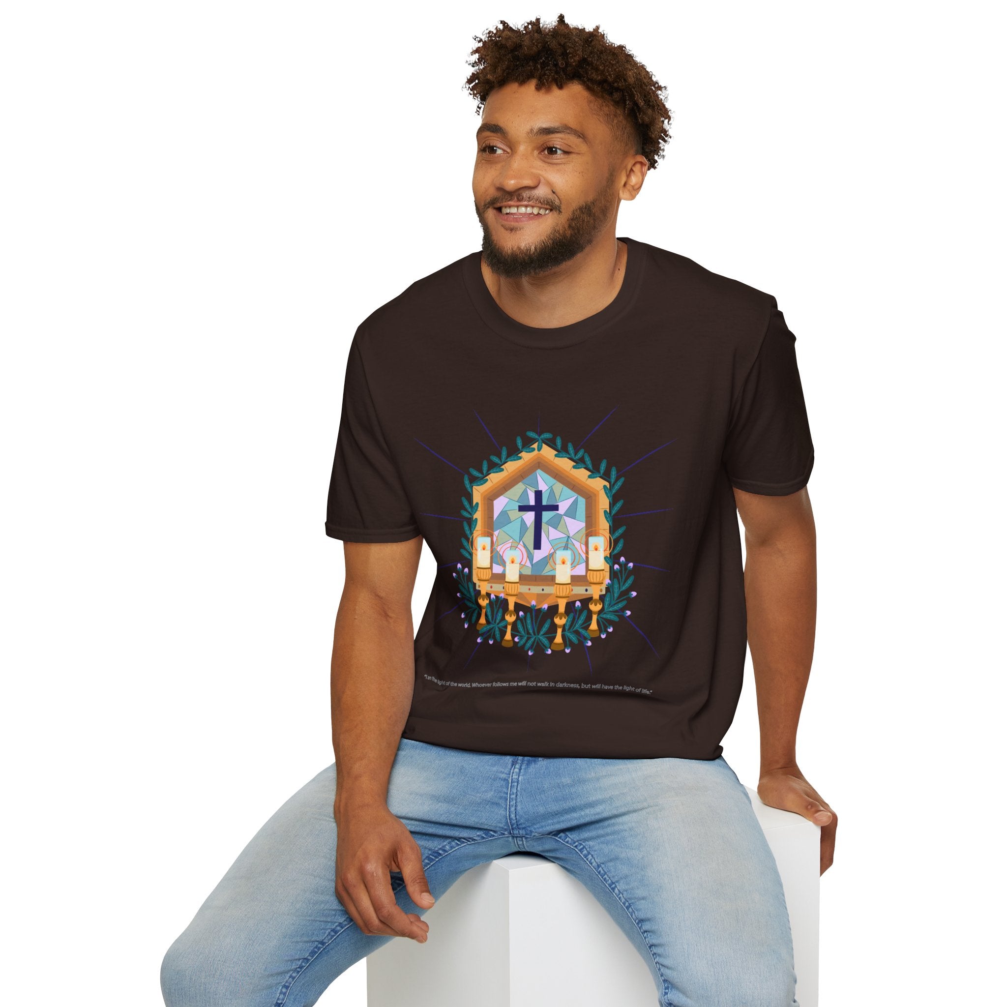Light of The World Christian T-Shirt, Unisex Christian Apparel