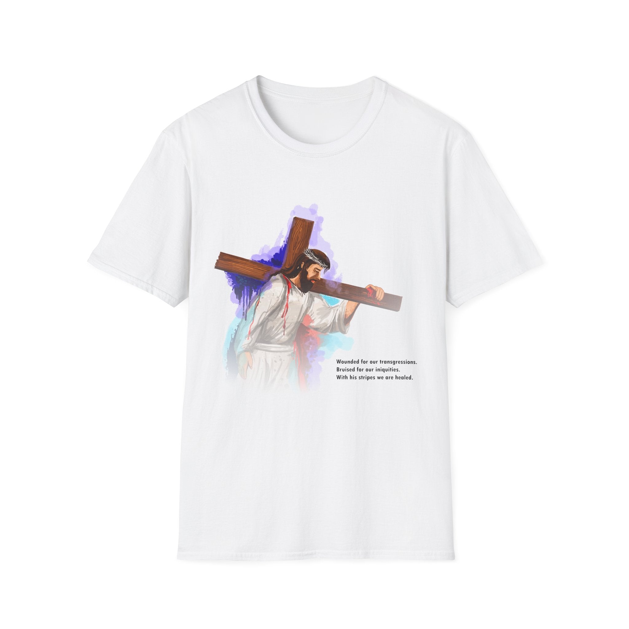 By His Wounds Christian T-Shirt, Unisex Christian Apparel ( FREE SHIPPING WORLDWIDE! )