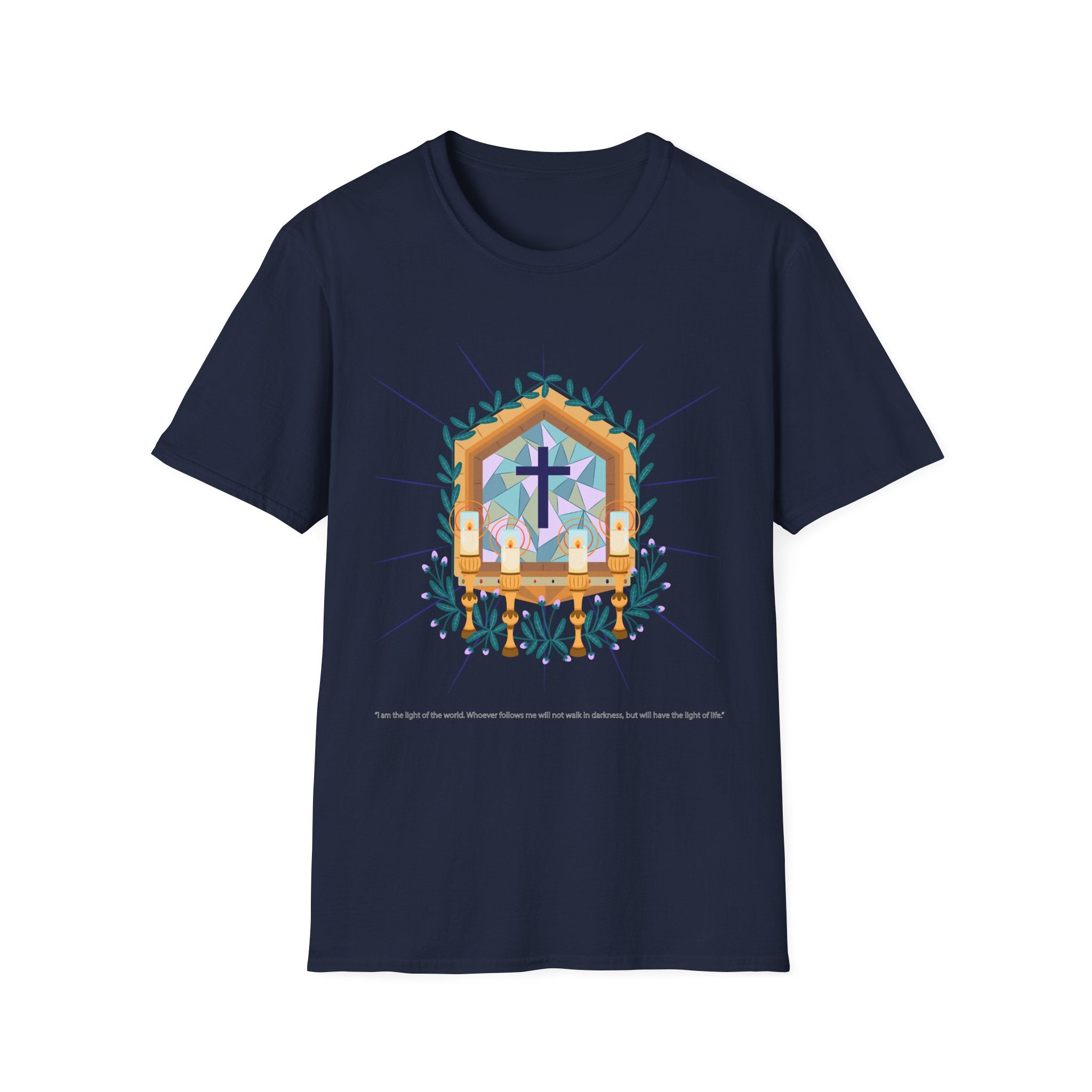 Light of The World Christian T-Shirt, Unisex Christian Apparel