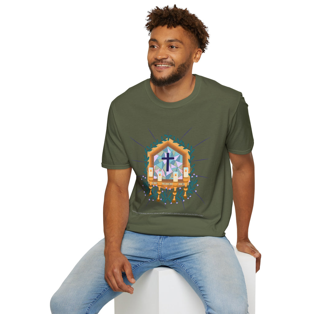 Light of The World Christian T-Shirt, Unisex Christian Apparel